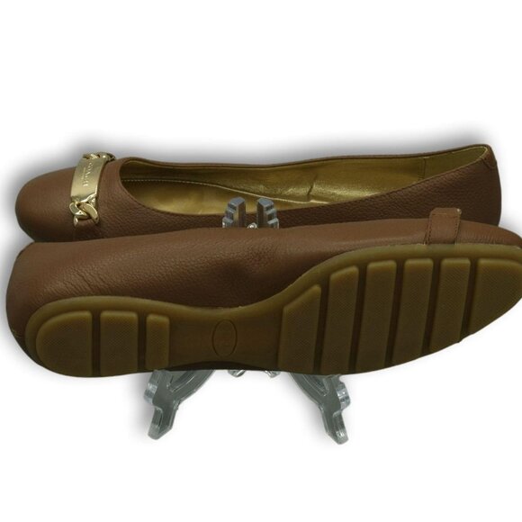 EUC Coach Bianca Brown Leather Round Toe Slip-On Ballet Flats EU 38 - Picture 4 of 7